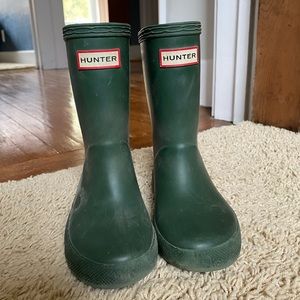 Hunter Green Hunter Boots Toddler Kids Size 8 Rain Snow
